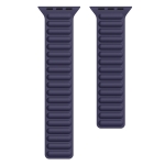 Silicone Magnetic Chain Watchband For Apple Watch Series 6 & SE & 5 & 4 40mm / 3 & 2 & 1 38mm(Dark Blue)