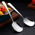 4 PCS 304 Stainless Steel Serving Spoon Buffet Spoon, Specification: Spoon