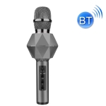 Lebo K7 Mobile Phone K Song Wireless Bluetooth Microphone Multi-Function Stereo Portable Smart Microphone(Silver Gray)