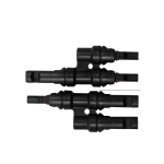 1 Pair MC4 Three-way T Type MC4 Photovoltaic Connector Solar Branch Connector Solar Panel Male And Female Plug Accessories