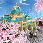 SEMBO 601079 Cherry Blossom Series Puzzle Assembled Toy Small Particle Building Blocks