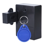 T3 ABS Magnetic Card Induction Lock Invisible Single Open Cabinet Door Lock (Black)