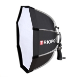 TRIOPO KS55 65cm Dome Speedlite Flash Octagon Parabolic Softbox Diffuser with Bracket Mount Handle for Speedlite