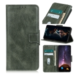 For Samsung Galaxy A02s EU Version Mirren Crazy Horse Texture Horizontal Flip Leather Case with Holder & Card Slots & Wallet(Dark Green)