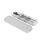 Original Xiaomi Youpin FIVE Portable Spoon Chopsticks Sterilized Box (Grey)