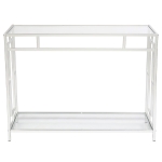 [US Warehouse] FCH Toughened Glass Panel Console Table, Size: 102×30.5x76cm