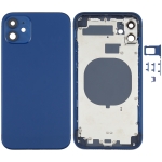 Back Housing Cover with Appearance Imitation of iPhone 12 for iPhone 11(Blue)