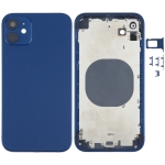 Back Housing Cover with Appearance Imitation of iPhone 12 for iPhone XR(Blue)