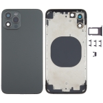 Back Housing Cover with Appearance Imitation of iPhone 12 Pro for iPhone X(Black)
