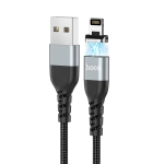 hoco U96 2.4A USB to 8 Pin Traveller Magnetic Charging Data Cable, Cable Length: 1.2m