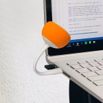 Original Xiaomi Youpin Velev M83 Lollipop Shape PC Computer Laptop Mini Audio Speaker Amplifier Lounspeaker (Orange)