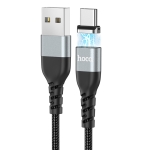 hoco U96 3A USB to USB-C / Type-C Traveller Magnetic Charging Data Cable, Cable Length: 1.2m