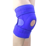 Sports Non-Slip Knee Pads Men And Women Breathable Compression Shock Absorber, Specification: Right Leg (Blue)