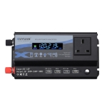 XUYUAN 4000W Car Inverter LED Colorful Atmosphere Light 4 USB Charging Converter, UK Plug, Specification: 12V-220V