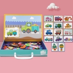 Children Magnetic Puzzle Wooden Educational Toys(Busy Traffic)