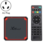 X96 mini+ 4K Smart TV BOX Android 9.0 Media Player wtih Remote Control, Amlogic S905W4 Quad Core ARM Cortex A53 up to 1.2GHz, RAM: 1GB, ROM: 8GB, 2.4G/5G WiFi, HDMI, TF Card, RJ45, AU Plug