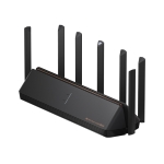 Original Xiaomi AX6000 WiFi Router 6000Mbs 6-channel Independent Signal Amplifier Wireless Router Repeater with 7 Antennas, US Plug(Black)