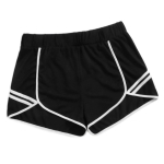Women Plus Size Casual Sports Shorts (Color:Black Size:XXL)