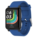 E04S 1.3 inch TFT Color Screen IP68 Waterproof Smart Bracelet, Support Body Temperature Monitoring / Blood Oxygen Monitoring / Heart Rate Monitoring, Style: TPU Strap(Blue)