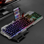 SHIPADOO GK70 Wired RGB Floating Detachable Hand Rest Character Rainbow Translucent Gaming Keyboard