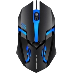 SHIPADOO S190 Colorful Recirculating Breathing Light Gaming Luminous Wired Mouse (Black)