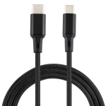 2A USB to USB-C / Type-C Braided Data Cable, Cable Length: 1m (Black)