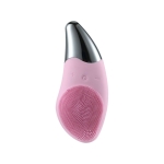 Ultrasonic Vibration Facial Cleansing Apparatus Multifunctional Electric Facial Washing Brush, Colour: Pink (With Cold Compress Function)