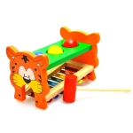 Wooden Tiger Knocking Piano Music Toy Baby Early Education Instrument Toy