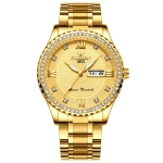 FNGEEN S888 Men Local Non Mechanical Solid Belt Watch Luminous Quartz Watch(Full Gold Gold Surface)