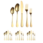 20 in 1 Stainless Steel Cutlery Steak Cutlery Set, Specification: Golden