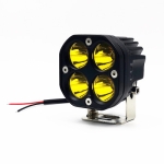 40W Yellow Light Motorcycle LED Spotlight Headlight Car Front Bumper Light Off-Road Vehicle Modified Roof Light