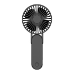 F1 USB Portable Lazy Hanging Neck Fan Mini Folding Handheld Fan(Black)