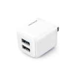 JOYROOM L-2A121 12W Mini Dual USB Port Intelligent Fast Charger, Plug Type: CN Plug(White)