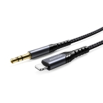 JOYROOM SY-A02 8 Pin to 3.5mm Port High-fidelity Audio Cable, Length:1m(Black)