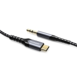 JOYROOM SY-A03 Type-C / USB-C to 3.5mm Port High-fidelity Audio Cable, Length:1m(Black)