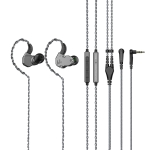 Remax Proda RM-833 Metal HIFI Triple-driver Wired Earphone, Length: 1.2m(Grey)