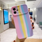Rainbow Sliding Lens Cover Design Shockproof Protective Case For iPhone 11(A)