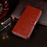 For Blackview A70 idewei Crazy Horse Texture Horizontal Flip Leather Case with Holder & Card Slots & Wallet(Brown)