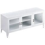 [US Warehouse] Home Living Room Metal TV Cabinet with Storage Cabinet, Size: 47.3×13.8×20.3 inch