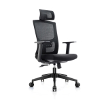 [US Warehouse] Height-adjustable Mesh Sponge Cushion Office Swivel Chair with Adjustable Headrest / Lumbar Support & Fixed Armrest, Size: (116.5-126.5) x 67 x 59cm