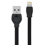 WK WDC-023 2.4A 8 Pin Fast Charging Data Cable, Length: 2m (Black)