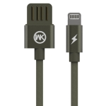 WK WDC-055 2.4A 8 Pin Babylon Aluminum Alloy Charging Data Cable, Length: 2m (Green)