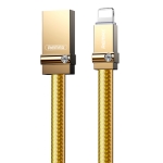 REMAX RC-091i 2.4A USB to 8 Pin Golden Diamond Data Sync Charging Cable, Cable Length: 1m(Gold)