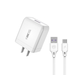 WK WP-U103 Max 24W Lindon Super Fast Charger + 5A USB to Type-C / USB-C Data Cable , Plug Type: CN