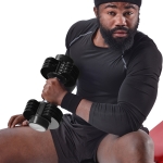 [US Warehouse] 5-25 lbs Adjustable Dumbbell Muscle Training Fitness Equipment(Black)