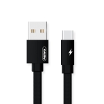 REMAX RC-094a 2m 2.4A USB to USB-C / Type-C Aluminum Alloy Braid Fast Charging Data Cable (Black)