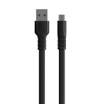 WK WDC-066 2.1A Micro USB Flushing Charging Data Cable, Length: 1m (Black)