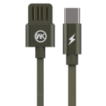 WK WDC-055 2.4A Type-C / USB-C Babylon Aluminum Alloy Charging Data Cable, Length: 2m (Green)