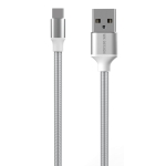 WK WDC-083a 5A Type-C / USB-C Kingkong Fast Charging Data Cable, Length: 1m (Silver)