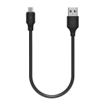 WK WDC-105 2.4A Micro USB Full Speed Pro Charging Data Cable, Length: 25cm(Black)
